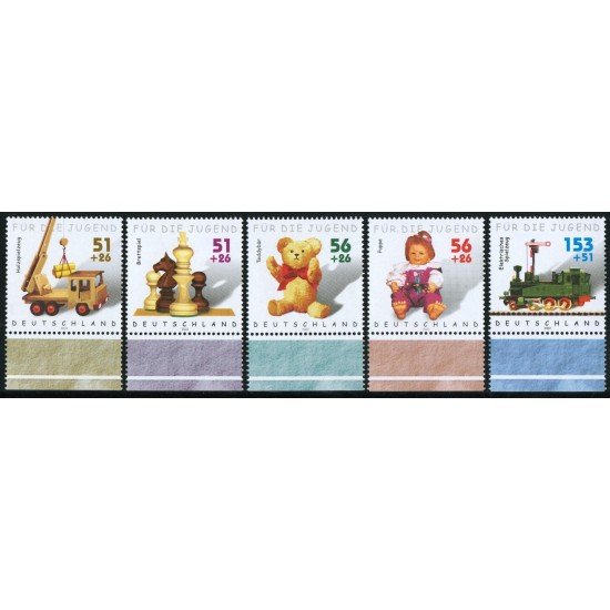 AJZ2  Alemania  Germany  Nº 2088/92 2260/4 902/6   2002 Ajedrez  MNH