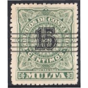Costa Rica Tasas 3 1903 Números negros Barrados