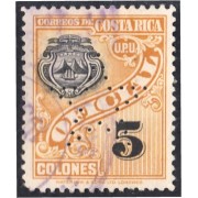 Costa Rica Timbres de Servicio 78 1937/38 Escudo usados