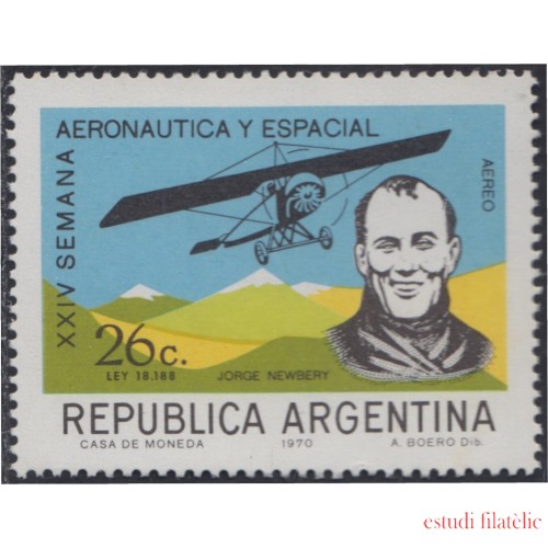 Argentina A- 136 1970 24 Semana de aeronáutica y espacio MNH