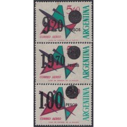Argentina A- 149/151 1975 Serie Corriente: Sellos Aéreos de 1963-65 MNH Argentina A- 149/151 1975 Serie Corriente: Sellos Aéreos de 1963-65 MNH