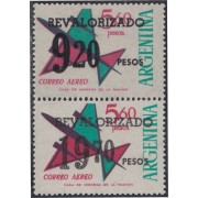 Argentina A- 152/153 1975 Serie Corriente: Sellos Aéreos sobrecargados MNH