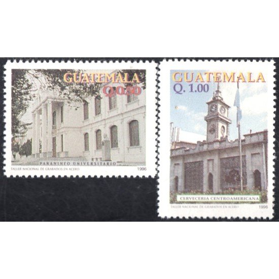Guatemala 473AB 1997 Edificios Universitario y Centroamericano MNH Guatemala 473AB 1997 Edificios Universitario y Centroamericano MNH