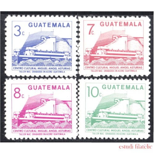 Guatemala 451/54 1987 Centro Cultural Miguel Ángel Asturias MNH