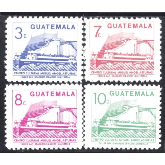 Guatemala 451/54 1987 Centro Cultural Miguel Ángel Asturias MNH Guatemala 451/54 1987 Centro Cultural Miguel Ángel Asturias MNH