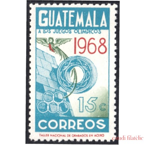 Guatemala 414 1968/71  A los juegos olímpicos MNH