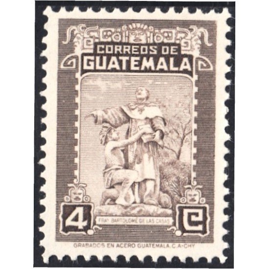 Guatemala 398 1962/64 Fray Bartolomé de las Casas MNH Guatemala 398 1962/64 Fray Bartolomé de las Casas MNH