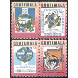 Guatemala 487/90 2002 125º Aniversario Unión Postal Universal MNH Guatemala 487/90 2002 125º Aniversario Unión Postal Universal MNH