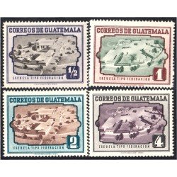 Guatemala 351/54 1951 Escuela tipo Federación MNH Guatemala 351/54 1951 Escuela tipo Federación MNH