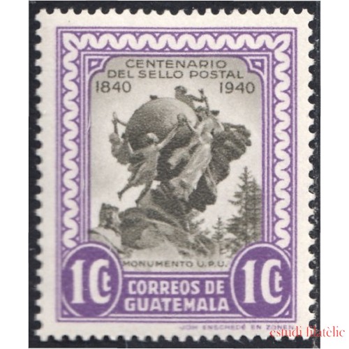 Guatemala 331 1946 Centenario del sello postal Monumento UPU MNH