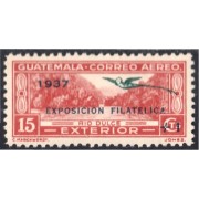 Guatemala 298 1937 Exposición Filatélica Río Dulce MNH