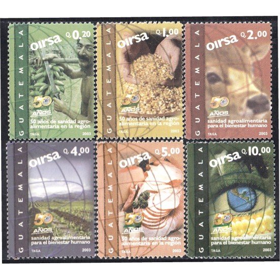 Guatemala 501/06 2003 50 Años de OIRSA MNH
