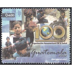 Guatemala 492 2002 100 Años de la organización panamericana de la salud MNH Guatemala 492 2002 100 Años de la organización panamericana de la salud MNH