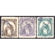 Guatemala 388/90 1960/61 Unión Postal Universal Quetzal Pájaros Birds usados