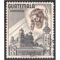 Guatemala 381 1957 Pro - Carretera Esquipulas usados Guatemala 381 1957 Pro - Carretera Esquipulas usados