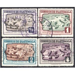 Guatemala 351/54 1951 Escuela tipo Federación usados Guatemala 351/54 1951 Escuela tipo Federación usados
