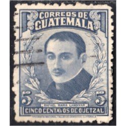 Guatemala 319 1943 Rafael Maria Landivar usados Guatemala 319 1943 Rafael Maria Landivar usados