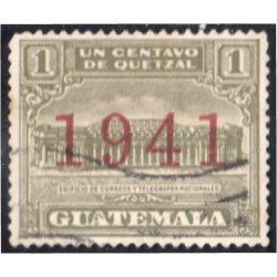 Guatemala 307A 1941 Edificio de Correos y Telégrafos usados Guatemala 307A 1941 Edificio de Correos y Telégrafos usados