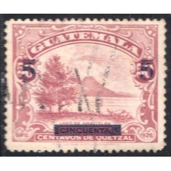 Guatemala 307a 1941 Lago de Amatlitan usados Guatemala 307a 1941 Lago de Amatlitan usados