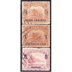 Guatemala 305/07 1941 Justo Rufino Barrios Lago de Amatlitan usados Guatemala 305/07 1941 Justo Rufino Barrios Lago de Amatlitan usados
