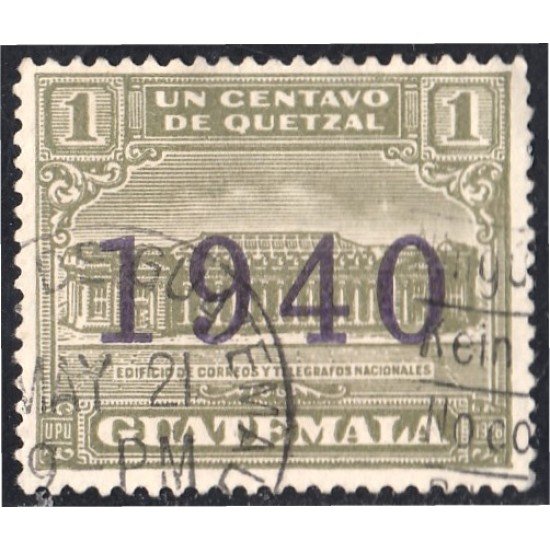 Guatemala 304A 1940 Edificio de Correos y Telégrafos usados