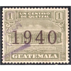 Guatemala 304Aa 1940 Edificio de Correos y Telégrafos usados Guatemala 304Aa 1940 Edificio de Correos y Telégrafos usados