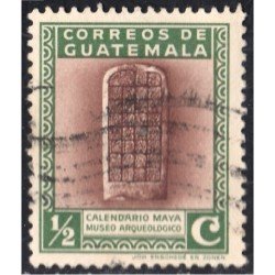 Guatemala 299 1939 Calendario Maya Museo Arqueológico usados Guatemala 299 1939 Calendario Maya Museo Arqueológico usados