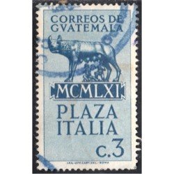 Guatemala 394 1961 Inauguración de la Plaza de Italia usados Guatemala 394 1961 Inauguración de la Plaza de Italia usados