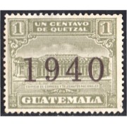 Guatemala 304Aa 1940 Edificio de Correos y Telégrafos 150 Años de la Constitución de EE.UU sin goma