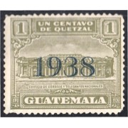 Guatemala 298B 1938 Edificio de Correos y Telégrafos 150 Años de la Constitución de EE.UU sin goma