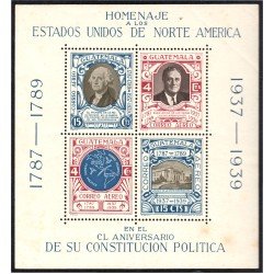 Guatemala HB 1 1938 Homenaje a los Estados Unidos de Norte América sin goma Guatemala HB 1 1938 Homenaje a los Estados Unidos de Norte América sin goma