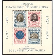 Guatemala HB 1 1938 Homenaje a los Estados Unidos de Norte América MNH