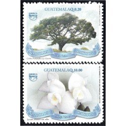 Guatemala 650/51 2011 América Upaep Símbolos Patrios La Ceiba Monja Blanca Flor MNH Guatemala 650/51 2011 América Upaep Símbolos Patrios La Ceiba Monja Blanca Flor MNH