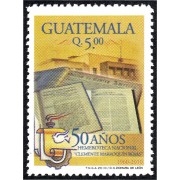 Guatemala 645 2011 50 Años de la Hemeroteca Nacional MNH
