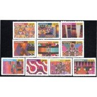 Guatemala 634/43 2010 Arte textil de Guatemala MNH