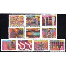 Guatemala 634/43 2010 Arte textil de Guatemala MNH Guatemala 634/43 2010 Arte textil de Guatemala MNH