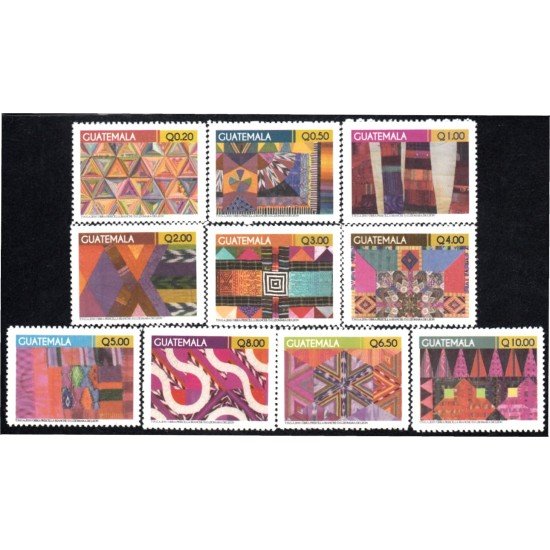 Guatemala 634/43 2010 Arte textil de Guatemala MNH Guatemala 634/43 2010 Arte textil de Guatemala MNH