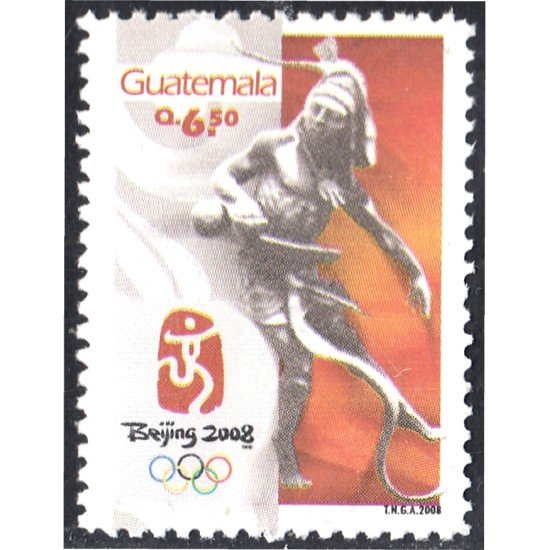 Guatemala 591 2008 Juegos Olímpicos Beijing 2008 MNH Guatemala 591 2008 Juegos Olímpicos Beijing 2008 MNH
