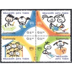 Guatemala 583/86 2007 América Upaep Educación para todos MNH Guatemala 583/86 2007 América Upaep Educación para todos MNH