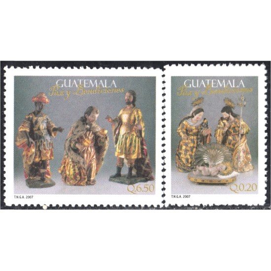 Guatemala 581/82 2007 Navidad Christmas MNH Guatemala 581/82 2007 Navidad Christmas MNH