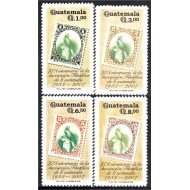 Guatemala 574/77 2007 75º Aniversario de la Asociación Filatélica de Guatemala MNH
