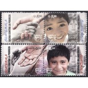 Guatemala 548/51 2005 América Upaep lucha contra la pobreza MNH