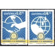 Guatemala 546/47 2005 100 Años de Rotary International MNH