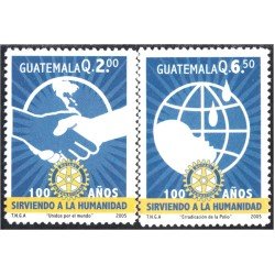 Guatemala 546/47 2005 100 Años de Rotary International MNH Guatemala 546/47 2005 100 Años de Rotary International MNH