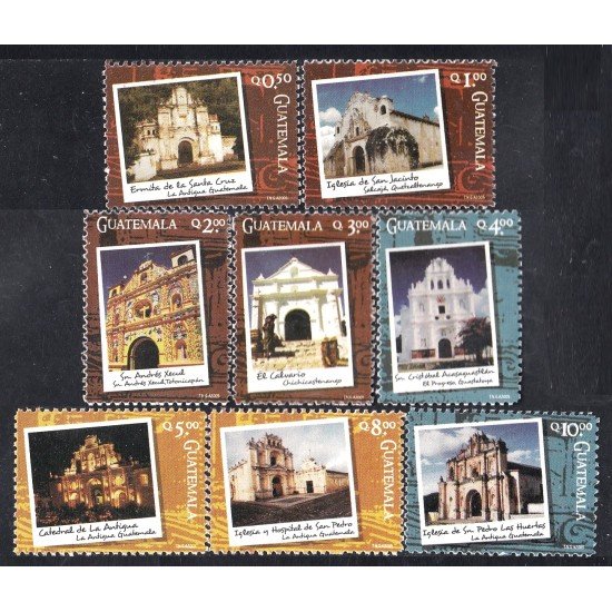 Guatemala 537/44 2005 Ermitas Iglesias Catedrales MNH Guatemala 537/44 2005 Ermitas Iglesias Catedrales MNH