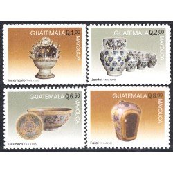 Guatemala 533/36 2005 Arte de la loza Cerámica en mayólica MNH Guatemala 533/36 2005 Arte de la loza Cerámica en mayólica MNH