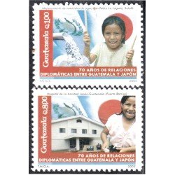 Guatemala 531/32 2005 70 Años de Relaciones diplomáticas Japón - Guatemala MNH