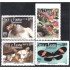 Guatemala 527/30 2005 América Upaep Flora y Fauna Mariposa Tigre Flores MNH