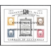 Guatemala HB Mitchel 15a 1971 Centenario del sello MNH