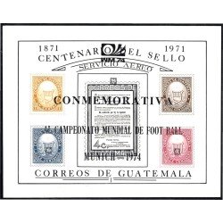 Guatemala HB Mitchel 15a 1971 Centenario del sello MNH Guatemala HB Mitchel 15a 1971 Centenario del sello MNH